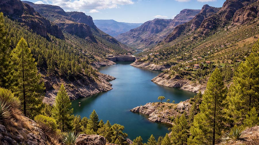 Stuwmeren op Gran Canaria verviervoudigen de watercapaciteit dankzij de regenval
